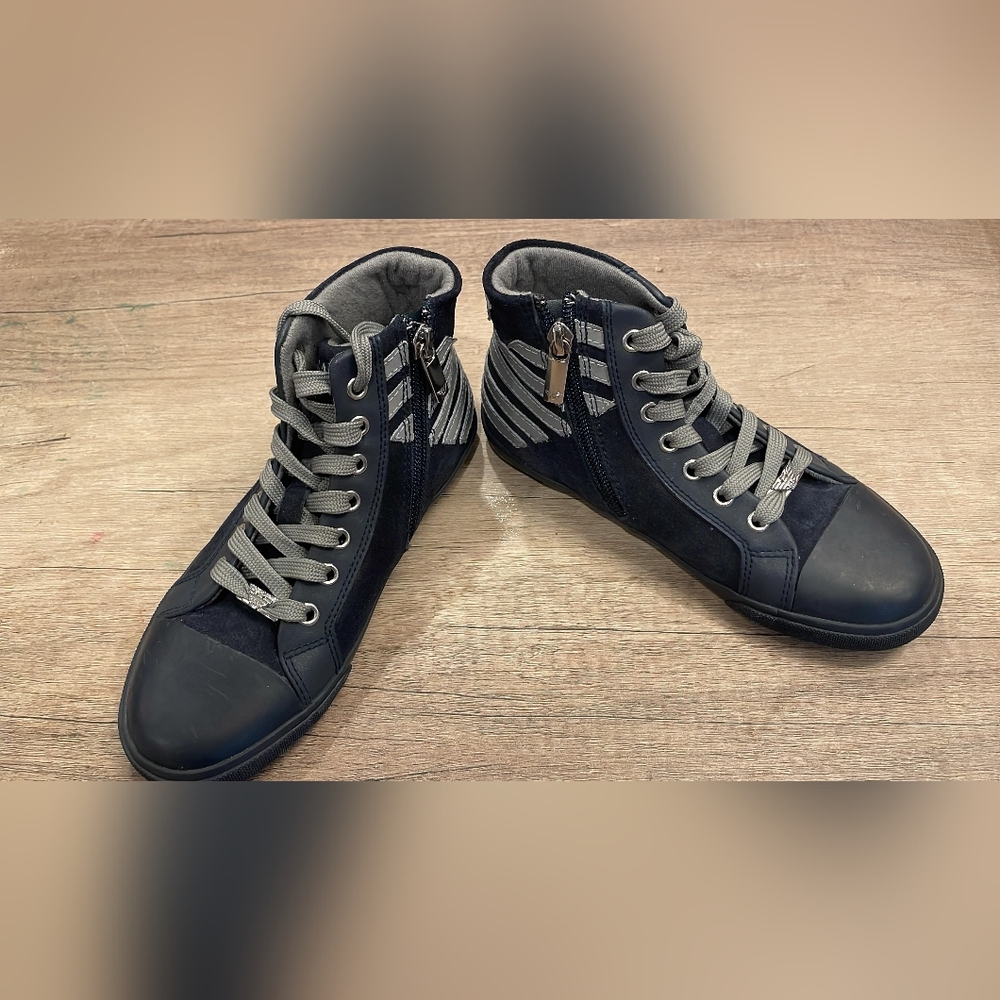 New Armani Jr Boy's High-top Sneakers